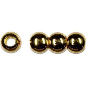 14K Gold Plate 8mm Beads Gold Elegance Cousin Corporation--4 Beads New In Packag